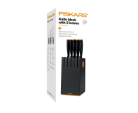 FISKARS Zestaw 5 nozy w bloku czarnym 1014190 - 441814 - zdjęcie 5